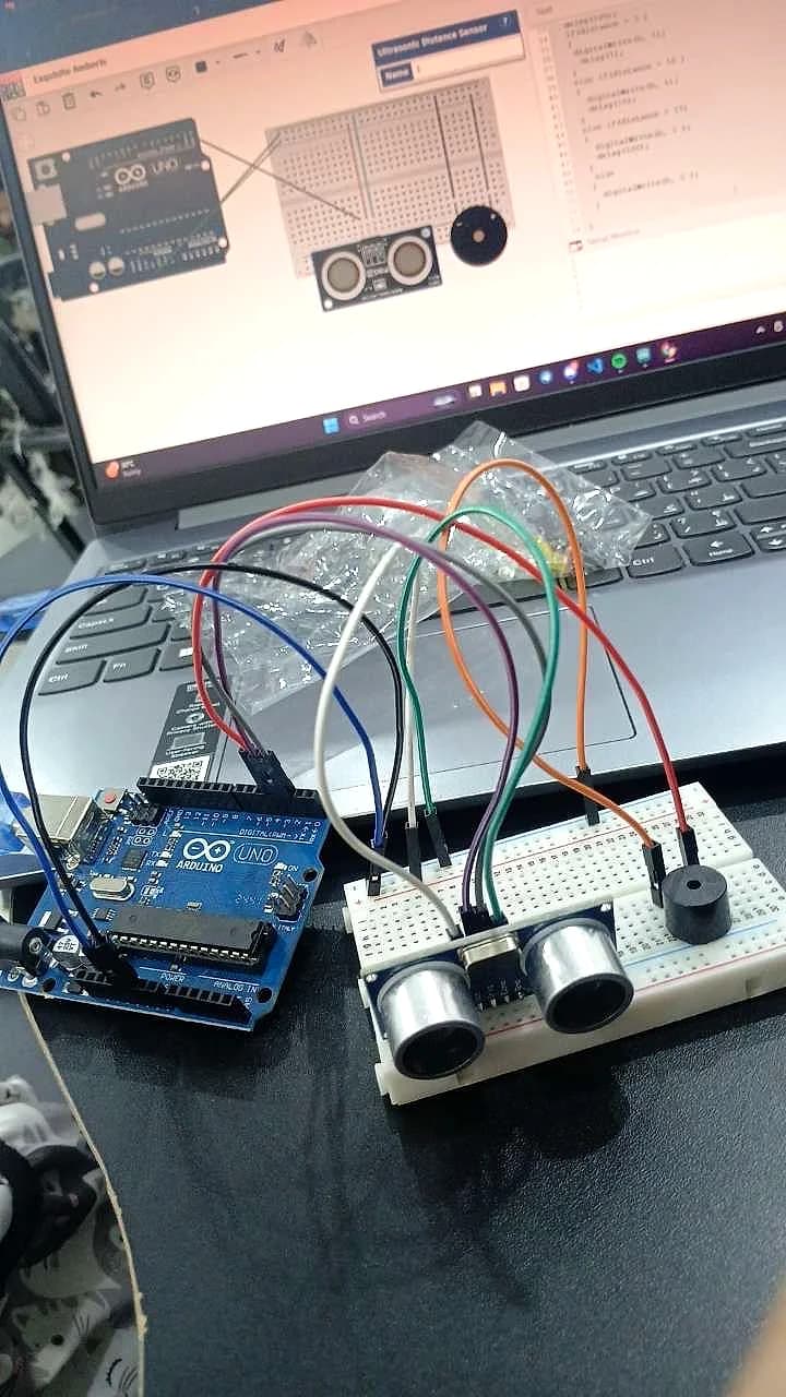 Wiring an ultrasonic sensor on a breadboard