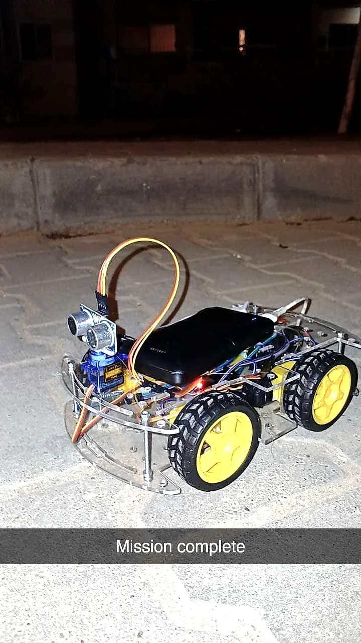 Mission complete — the finished robot